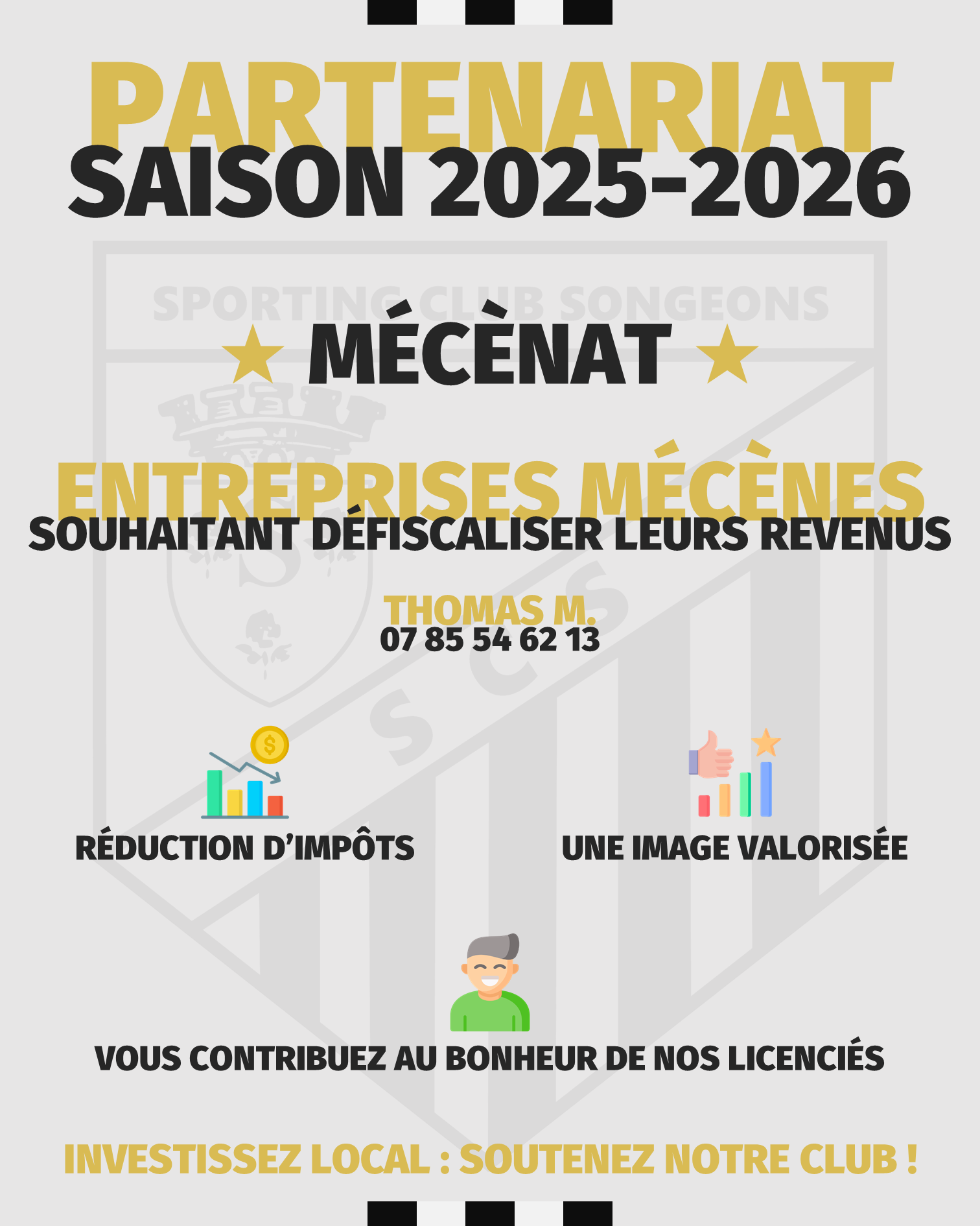 Le SC Songeons recherche des entreprises mécènes