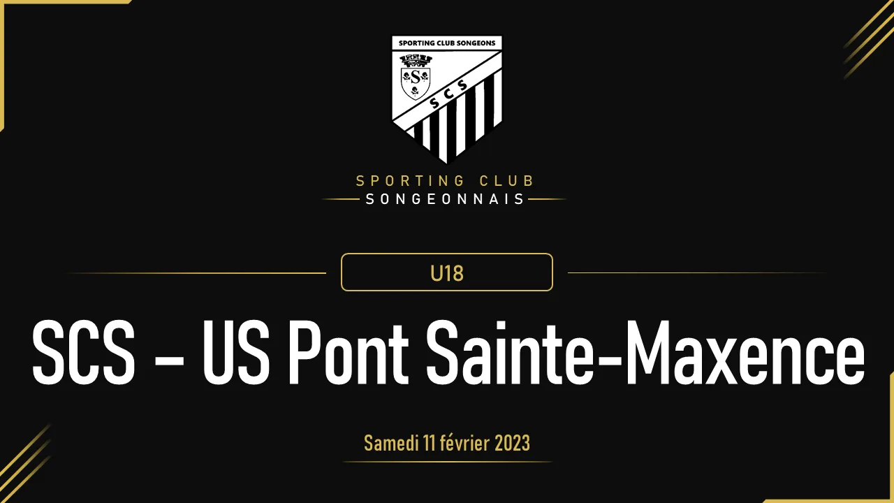 [U18] SCS – US Pont-Saint-Maxence | Coupe du Conseil Départemental U18 (tour 1) | 11 février 2023