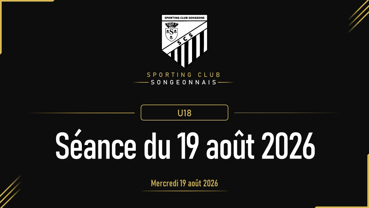 [U18] U18 | Entraînement | 19 août 2026