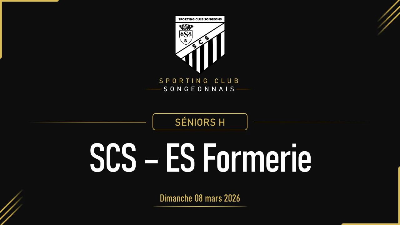 [SÉNIORS H] SCS A – ES Formerie | Séniors D2 | 8 mars 2026